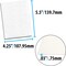 The Beadsmith Beading Foundation – 4.25 x 5.5 inches – White Fabric – 1 Sheet – Made in The USA – Stiff & Durable Material Used for Bead & Stitch Embroidery, cabochon Beading and Sewing